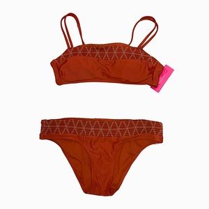 XHILARATION SWIM - Burnt Orange Bikini Set - NWT